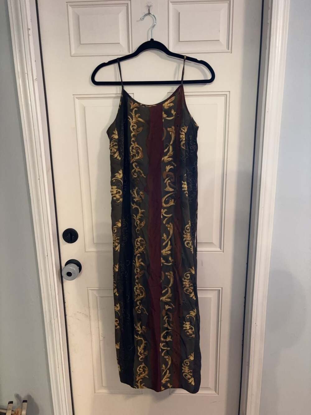 DBY Ltd. Vintage Baroque Print Spaghetti Strap Maxi Dress S-M